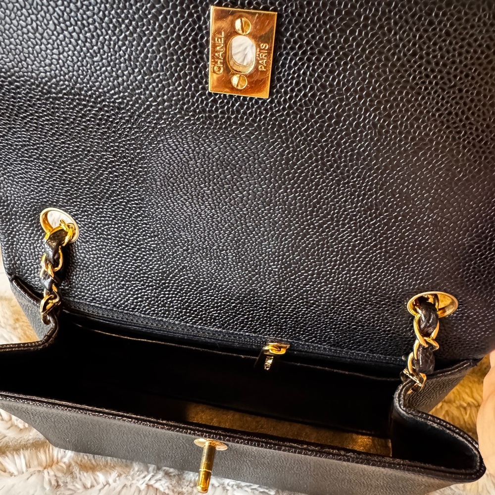 Chanel Rare Flap Box Caviar Bag - Picture 11 of 16